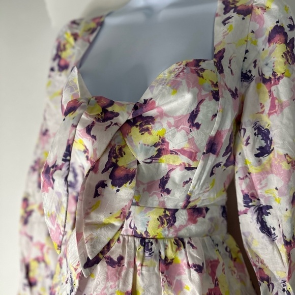 NEW With Tags Lait Floral Bubble Ruffle Mini Dress! - Picture 2 of 11